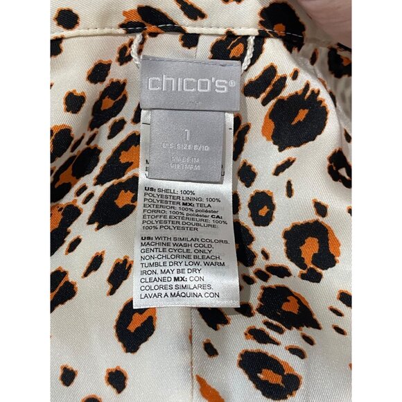 Chicos Reversible Kimono Cardigan Orange Size 1 (M) - Picture 4 of 15